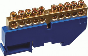 Navigator шина нул. на DIN-изолят. 8х12мм 10 отв. NBB-M812-10D/B (уп. 10 шт. цена за 1 шт.) 71160