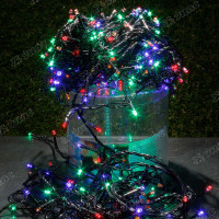 Гирлянда светодиодная ЦВЕТНАЯ/29 метров, 380л,черный провод/