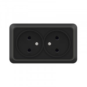 UNIVersal Олимп роз. ОУ 2 мест. черный (керам.осн.) 2215