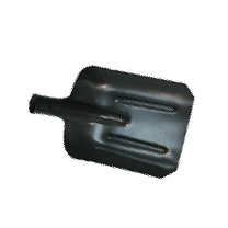 Лопата совковая черная с рёбрами жёсткости, толщина 3мм усиленная