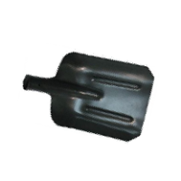 Лопата совковая черная с рёбрами жёсткости, толщина 3мм усиленная