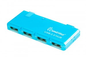 USB-Хаб Smartbuy 4 порта голубой (SBHA-6110-B)