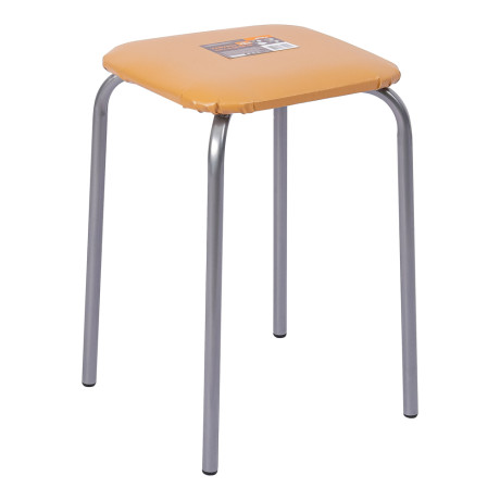 НИКА Табурет квадрат, металл, МДФ, мягкое сиденье, h47см, 29x29см, ТБ2