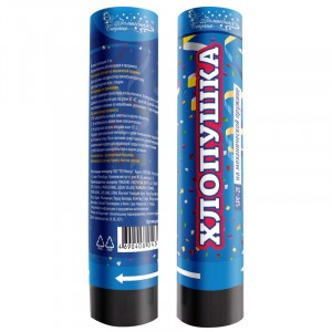 Хлопушка 21см, высота вылета 2-3м, механ. пружина SPF-21 Волшебная страна 103863