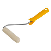 Мини-валик в сборе "Лаки" , 110 мм, ворс 5 мм, D 16 мм, D ручки 6 мм, Велюр Сибртех