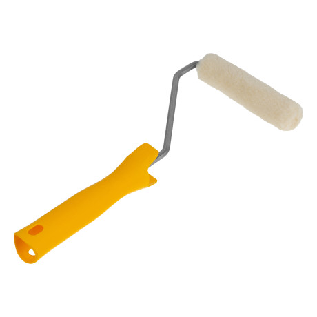 Мини-валик в сборе "Лаки" , 110 мм, ворс 5 мм, D 16 мм, D ручки 6 мм, Велюр Сибртех