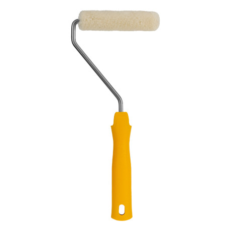 Мини-валик в сборе "Лаки" , 110 мм, ворс 5 мм, D 16 мм, D ручки 6 мм, Велюр Сибртех