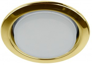 ЭРА св-к встр. под лампу Gx53,220V,13W золото (уп.10шт, цена за шт.) KL35 GD-10/1  (688038) 3534