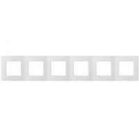 Bylectrica Мастер Рамка 6 мест. белый (ABS пластик) ЮЛИГ.735212.376
