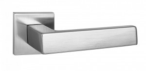 Ручка дверная компл.квадрат.основ. РЕНЦ Корсико никель матовый INDH 323-03 slim SN