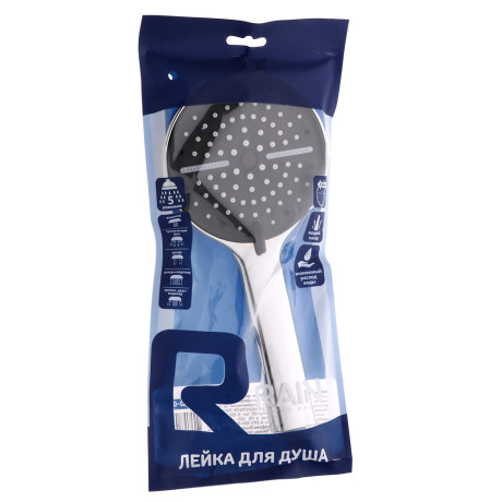 RAIN Лейка для душа, 5 режимов, 120мм, хром