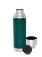 Термос Арктика 108-700 узк. горло, 0,7л, оплетка кожа/зеленый