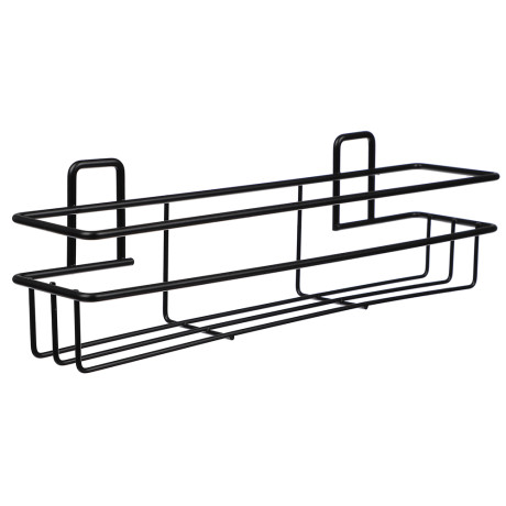 VETTA Полка настенная, прямоугольная, металл, 30x7,5x7 см, черный