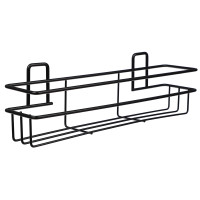 VETTA Полка настенная, прямоугольная, металл, 30x7,5x7 см, черный