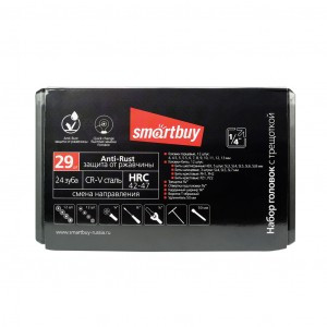 Smartbuy Набор головок с трещеткой 29 предметов, CR-V SBT-SSW-29P1