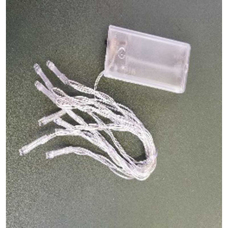 Гирлянда LED L-11-6 20 л 2 м цветная прозрачный провод на батарейках