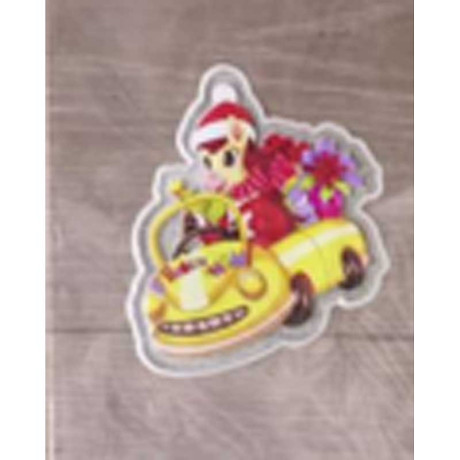 Наклейка на стекло А103 Лошадка на машине 15*20см (12)