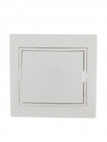 Lezard Мира выкл. СУ 1 кл. 10А (промежуточный) бел. с бел. вставкой (корпус PC) 701-0202-107