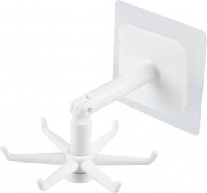 Крючок самоклеящийся поворотный PH-06, 7*7*7,5см, пластик 104947 Рыжий Кот