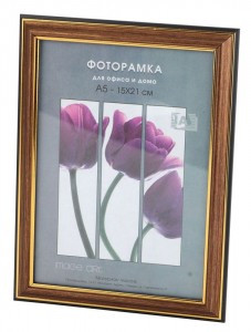 Фоторамка Interior Office пластик 280/1 30х40 латунь 9113