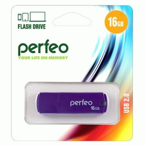 Флеш-диск USB 16Gb Perfeo Purple C05 PF-C05P016