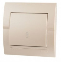 Lezard DERIY выкл. СУ 1 кл. 10А (проходн.) перламутр