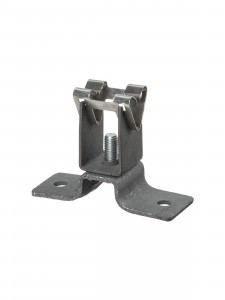 TDM Держатель для гор.и верт.поверхностей,стал.фикс.для прута 8мм, высота 45мм,гор.цинк. SQ2402-3221