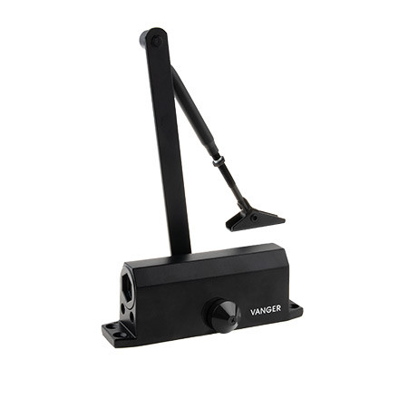 Доводчик дверной VANGER DC-85-BL черный (дверь до85кг, t= -40°C)   \10