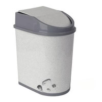 Контейнер для мусора 5 л.М2480 мрамор