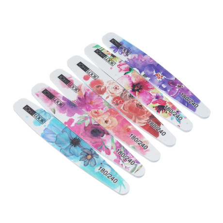 Пилка шлифовальная тм ЮL 2-х сторонняя, 180/240 грит, ЭВА, пластик, 17,8 см, 4 дизайна