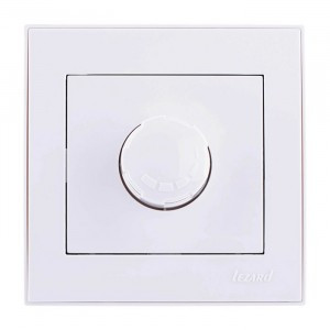 Lezard RAIN диммер СУ 500W бел., фильтр,  предохранитель (корпус PC) 703-0202-117