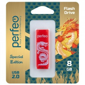 Флэш-диск USB 8GB Perfeo C04 Red Koi Fish