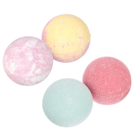 Бомбочка для ванны Лаванда/Цветочный сад/Мята и эвкалипт/Клубничное капучино, 120г