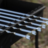 GRILLBOOM Набор шампуров 6шт, нерж.сталь, 60см, в чехле