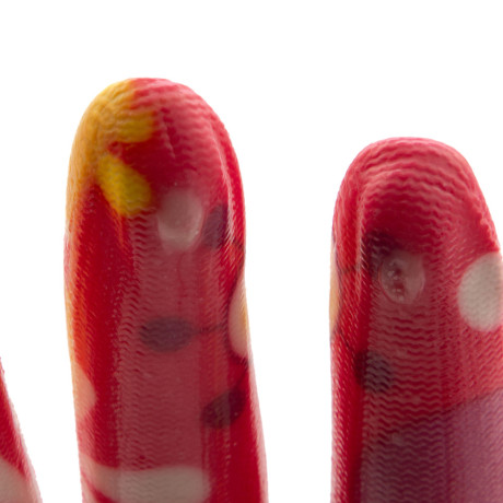 Перчатки садовые из полиэстера с нитрильным обливом, цветы, М Palisad