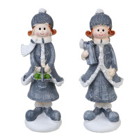 СНОУ БУМ Фигурка &quot;Девочка&quot; 6,5х5,5х17см, полистоун, 2 дизайна