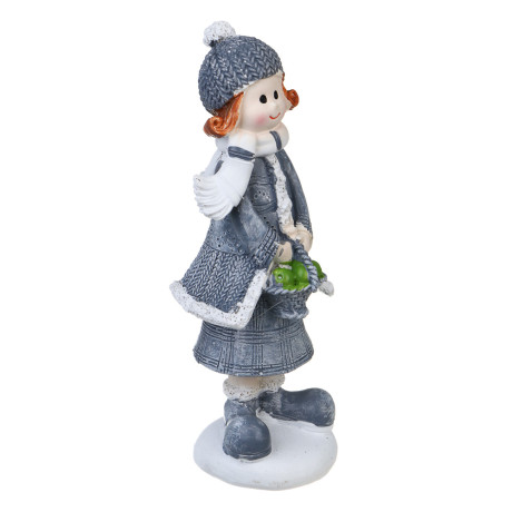СНОУ БУМ Фигурка "Девочка" 6,5х5,5х17см, полистоун, 2 дизайна