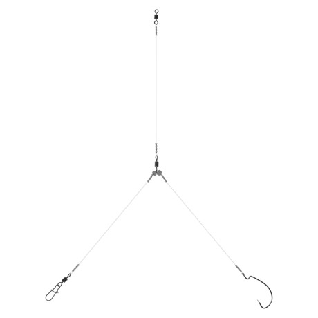 AZOR FISHING Оснастка спиннинговая с отводным поводком и крючком, флюорокарбон, 5 видов