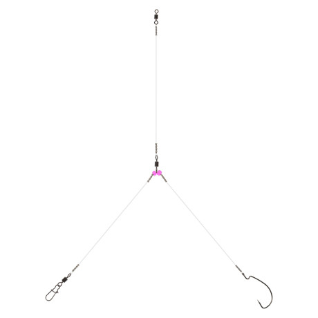 AZOR FISHING Оснастка спиннинговая с отводным поводком и крючком, флюорокарбон, 5 видов