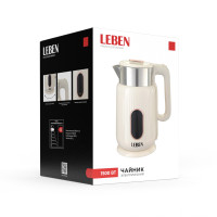 LEBEN Чайник электрический 2л, 1500Вт, пластик