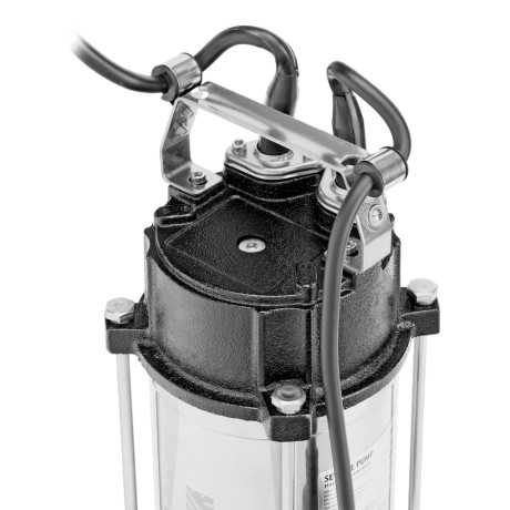 Фекальный насос FP1800-KS, 1800 Вт, напор 17 м, 26000 л/ч, нож-измельчитель Denzel