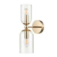 LUMION 6586/2W MODERNI LN25 зол./прозр., мет./стекло Бра E14 2x40W 220V KASSIA