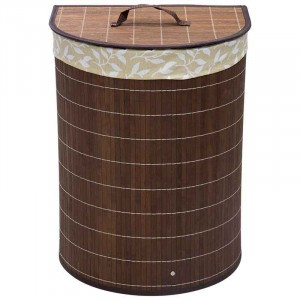 Корзина для белья 38*29*50см, бамбук темный, BLB-06-D арт.312121, Рыжий Кот