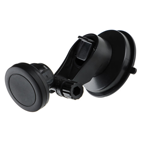 BY Держатель телефона магнитный, на присоске, регулируемый угол, черный