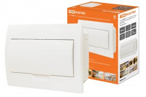 TDM бокс ЩРВ-П-12модулей встраиваемый с белой дверцей IP40 SQ0904-0004