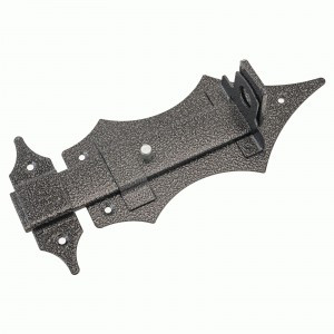 Засов Киров Секрет ЗД-14 а/серебро с проушиной фигурный (25)