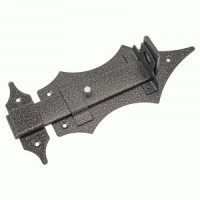 Засов Киров Секрет ЗД-14 а/серебро с проушиной фигурный (25)