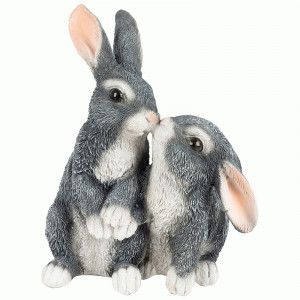 Фигурка садовая "Зайчата целуются" h=23см 169453 Park