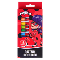 Ледибаг Восковые карандаши &quot;Пастель масляная&quot;, 12 цветов, в картонной коробке, серия &quot;Кор&quot;