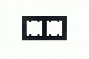 MAKEL Karea Line рамка СУ 2 мест. ЧЕРНЫЙ STAR 86054702